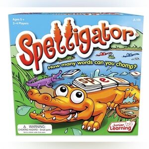Junior Learning Spelligator Word Building Game, Ages 5-9, Phonemic Awareness NEW